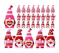 Generico Gnomos Di San,Mini Romántico Amor - Decoración con gnomos de San en forma de muñeca | Para Oficina Apartamento Librería Mesa Porche Jardín Patio Cumpleaños