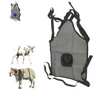 Genérico Goats Skirt Apron, Anti Breeding Apron for Sheep & Goats, Adjustable Livestock Mating Control Skirt, Animal Supplies with Straps, Farm Ranch Using (Black)