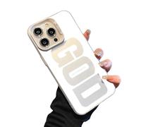 Genérico God Has a Plan for You Inspirational Phone Case for iPhone 17 Pro MAX, Shockproof Soft Silicone Cover, Durable Slim Fit Anti-Scratch Design (13 Pro MAX,White)