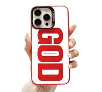 Genérico God Has a Plan for You Inspirational Phone Case for iPhone 17 Pro MAX, Shockproof Soft Silicone Cover, Durable Slim Fit Anti-Scratch Design (14 Plus,Red)