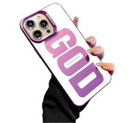 Genérico God Has a Plan for You Inspirational Phone Case for iPhone, Christian Faith Pattern Design, Scratch-Resistant Anti-Slip Shockproof Protective Cover (Purple,for iPhone 17 Pro MAX)