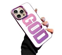Genérico God Has A Plan for You Phone Case For iPhone 17 Pro MAX Case, 16/15/14 Series, Soft Slim Shockproof Cover, A Unique Religious Gift (Purple,For iPhone15Promax)