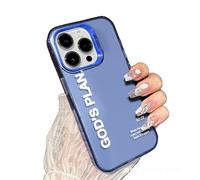 Genérico God Plan Phone Case, God Has A Plan for You Inspirational Phone Case for iPhone, Soft TPU Slim Shockproof Cover for Girls Women and Men for iPhone 17/16/15/14 (Blue,for 17PRO)
