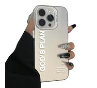 Genérico God Plan Phone Case, God Has A Plan for You Inspirational Phone Case for iPhone, Soft TPU Slim Shockproof Cover for Girls Women and Men for iPhone 17/16/15/14 (White,for 16PRO)