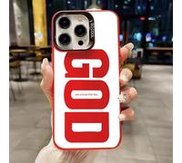 Genérico Gods Plan Phone Case, God'S Light Phone Case Suitable for iPhone 13 14 15 16 17ProMax, Shockproof Soft Silicone Cover, a Great Gift for Friends and Family (For iPhone14,Red)