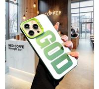 Genérico Gods Plan Phone Case, God'S Light Phone Case Suitable for iPhone 13 14 15 16 17ProMax, Shockproof Soft Silicone Cover, a Great Gift for Friends and Family (For iPhone14,Green)