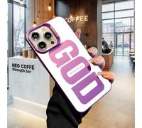 Genérico Gods Plan Phone Case, God'S Light Phone Case Suitable for iPhone 13 14 15 16 17ProMax, Shockproof Soft Silicone Cover, a Great Gift for Friends and Family (For iPhone15Promax,Purple)
