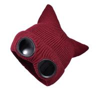 Genérico Goggle Beanie - Thermal Knitted Outdoor Cap, Integrated Lens Design, Snow Sport Winter Headwear, Warm Trekking Walking Hat For Men Women | For Hiking Skiing Cold Weather Adventure Activity