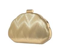 Genérico Gold Clutch | Elegant Adjustable Strap Gold PU Leather,Formal Party Prom Handbags | Wedding Prom Formal Events Commuting Casual