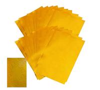 Generico Gold Foil, Craft Paper Sheets, 11.81x7.87in Aluminum with Embossing, Tin Foil Art Paper, Crafting Accessory with Shiny Design, Sheets for Card Scrapbooking Home Projects