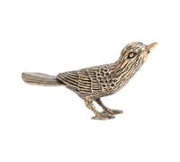 Genérico Gõld-Plateď Mägpie Bird Statue - Decorative Ornament For Coffee Table & Shelves | Handcrafted Vintage-Style Ɓird Figurine, Symboł of Joy & Luck, Perfect For Living Room, Bedroom Or Offic