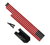 Genérico Golf Alignment Sticks - 7 Level Adjustable Angle Training Aid with Swing Practice, Portable Sports Equipment for Driving Range Home Backyard, Beginners Professionals, Lightweight Design