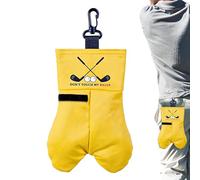 Genérico Golf Ba ll Carrier - Slogan Pouch, Accessory Case for Pra ctice Trip, Travel Backpack with Carabiner Clip, Sports Gear, Outdoor Holder for Course Play and Vacation Golfers