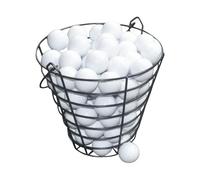Genérico Golf Ball Basket, Ball Bucket, Training Equipment, Black, Wire Frame Large Capacity Design, Holds Up to 100 Balls, Ideal for Home Practice Driving Range Course Sport Storage Use