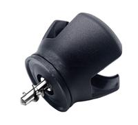 Genérico Golf Ball Collector - Suction Cup Grabber for Sports Training | Abs Material with Three Claw Design, Black Compact Size, 12.9g Lightweight Tool, Fits All Putter Handles