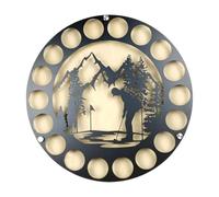 Genérico Golf Ball Display - Wall Mounted Holder, Round Storage Rack, No Drilling Collection Showcase Organizer, Decorative Presentation Mount For Golf Lovers Home Office Bedroom Clubhouse