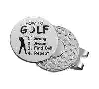 Genérico Golf Ball Marker Hat Clip, Magnetic Ball Markers with Hat Clips Sets, Holder for Hats and Gloves, Practical Gift for Dad, Husband, or Grandpa, Accessories for Easy Marking