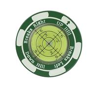 Genérico Golf Ball Marker Hat Clip, Reading Aid with Horizontal Bubble Level, Stylish Alignment Tool, Perfect For Putting Practice, Beginner and Pro Golf Trainer, 5.79x3.43x0.39 In