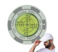 Genérico Golf Ball Marker Hat Clip, Reading Aid with Horizontal Bubble Level, Stylish Alignment Tool, Perfect For Putting Practice, Beginner and Pro Golf Trainer, 5.79x3.43x0.39 In