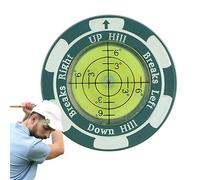 Genérico Golf Ball Marker Hat Clip, Reading Aid with Horizontal Bubble Level, Stylish Alignment Tool, Perfect For Putting Practice, Beginner and Pro Golf Trainer, 5.79x3.43x0.39 In