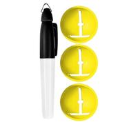 Generico Golf Ball Marker - Herramienta de alineación de línea, ayuda de dibujo de precisión con guía de plantillas, marcador de precisión con clip para bolígrafo, plantilla de diseño compacto