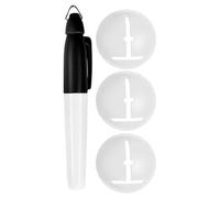 Generico Golf Ball Marker - Herramienta de alineación de línea, ayuda de dibujo de precisión con guía de plantillas, marcador de precisión con clip para bolígrafo, plantilla de diseño compacto