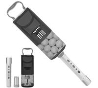 Genérico Golf Ball Retriever, Aluminum Ball Collection Tube with Storage Bag, Lightweight Pocket Shagger Holds 80 Balls, Quick Pickup Tool for Driving Range Practice Field Training Course Use