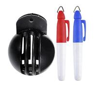 Genérico Golf Ball Stencil, with Pens Smooth Writing Stamp, Ball Liner Golf Marking Tools, Putting Training, Practice, Course, Outdoor Sports, Exercise, Club, Gym