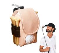 Genérico Golf Ball Waist Bag 1.77x3.35x0.39 Inches | Small Pouch Bag For Golf Balls Tees with Belt Clip,Portable with Safe Lock For GolfBalls