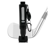 Genérico Golf Club Brush - Retractable Golf Club Cleaner with Leak Proof Water Spray Reservoir, Head Iron Scrubber Cleaning Brush with Safety Cord For Irons Wedges