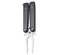 Genérico Golf Divot Tool, Green Repair Device, Multiuse Pitch Fork, Portable Course Accessory, Adults Garden Turf Maintenance Bottle Opener Outdoor Sports Utility Compact Hand Tool Use 3x1x12cm