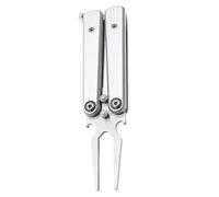 Genérico Golf Divot Tool, Green Repair Device, Multiuse Pitch Fork, Portable Course Accessory, Adults Garden Turf Maintenance Bottle Opener Outdoor Sports Utility Compact Hand Tool Use 3x1x12cm