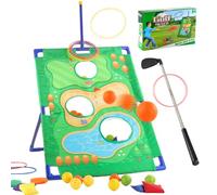 Genérico Golf Game, Chipping Practice Set, 32.48in Fun Competitive Design and Easy Setup Storage, Outdoor Golfer Simulator Kit for Yard, Patio, Home, Garden, Backyard, Party