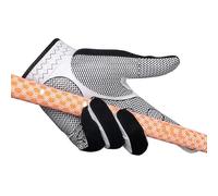 Genérico Golf Gloves Men - Breathable Non Slip Mesh Summer Glove Left Hand | Washable Textured Palm Single Golf Glove For Right Handed Golfer | White Black Alternative