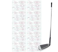 Genérico Golf Labels - 10 Sheets Swing Decals, Clubface Trainer, Golf Strike Tape, Accuracy Enhancer Stickers for Driving, Putting, Indoor, Outdoor, Coaching, Backyard, Green, Course