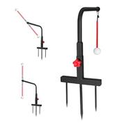 Genérico Golf Practice Swing Aid - Height Adjustable Training Support for Skill Improvement | Metal Frame Ball Holder with Practice Tool, Backyard Garden Golf Training Equipment for Outdoor Drills