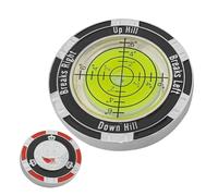 Genérico Golf Putt Green Reader - Compact Round Level, Reading Tool, Golf Green Aid, Putting Alignment Accessory | Ball Marker Included Enhances Accuracy Performance Men Women Practice Course