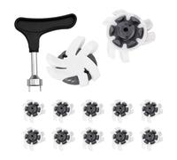 Genérico Golf Shoe Spikes, 12 Pieces Anti Slip Golf Cleat, Golf Cleats Shoes Spikes, Golf Spikes Replacement, Quick Twist Golf Spikes Golf Cleats Wrench Screw For Golf Trainers Golf Courses
