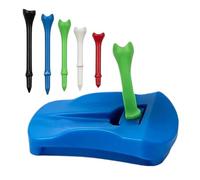 Genérico Golf Simulator Tees, Hinged Training Swing Aid Tool, Artificial Turf Practice tee Set, Backyard Driving Range Golf Accessory, Park Garden Club Tournament Home Use 3.54x2.56x0.59 Inches