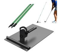Genérico Golf Swing Trainer, Plane Motion Guide, 8.86 Inch Path Aid with Angle Marker, Portable Nylon with Flex Strap, Practice Rig for Backyard, Training Device for Driving Range Compact Unit X