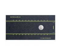 Genérico Golf Swing Training Mat, portátil Feedback Detection, 12 pulgadas Alineación Aid with Swing Path Feature, Rubber Base Golf Mat with Not Lip, Indoor Office Court Home Practice Accessory