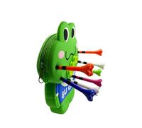 Genérico Golf tee Bag, Frog Ball Holder, Cute Organizer Pouch, Lightweight Clip-On Design,1 Piece, Green, 5.91x4.33 Inches Soft Fabric Material for Women Golfers, Training, Course Practice Days