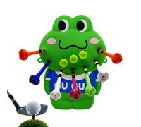 Genérico Golf tee Bag, Frog Ball Holder, Cute Organizer Pouch, Portable and tee Storage Case, Fun Golfing Accessory for Women, Training, Practice, Golfers, Course, Tournament, Outdoor, Travel, Game