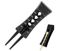 Genérico Golf tee Height Adjuster - Portable ABS Golf tee Measurer | Lightweight Golfs Training Tool | Precision Tees Placement, Golfer Accessory for Men Women Youth Teens Players