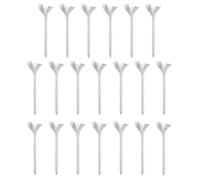 Genérico Golf Tees, Golfer Ball Pegs, 0.98x3.26 Inches Consistent Height Design Sturdy Force Build, 20 Pieces, Swing tee for Driving Range, Outdoor & Indoor Practice Use, Color White