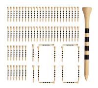 Generico Golf-Tees mit Linien - Gestreifte Tees für Konstante Abschlaghöhe