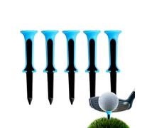 Genérico Golf Tees Set, 5 Piece Reusable Equipment, 3.15 Inch Practice Tees, Durable Training Tools for Indoor, Travel, Backyard, Putting Green, Course, Tournament, Beginner, Lessons, Turf Mat
