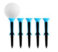 Genérico Golf Tees, Trajectory Correcting Tees, 3.15 Inches, 5 Pack Portable Training Aid, Ball Stands for Beginners Lessons Travel Backyard Tournament Use, Driving Range Turf Mat Putting Green