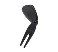 Genérico Golf Tool, Divot Repair, 3.94x1.12x0.31 Inches, Ball Marker, Portable Groove Cleaner, Non-Slip Grip Handle, Foldable Compact Design, for Course Accessory, Practice, Range