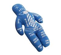 Genérico Good Luck Doll - Hand-Stitched Spell Doll, 21.5cm X 13cm Fabric Design, Fibre Filled + Multiple Colour Options (Red/Blue/White/Black), Durable Textile Material - For Halloween & Gifting